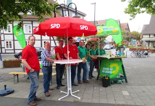 Straßenwahlkampf der SPD Delbrück zur Bundestagswahl 2013
