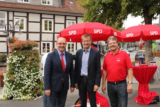 Wahlkampf mit André Stinka und Burkard Blienert