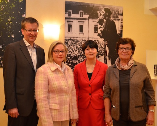 v.l.n.r.: Burkhard Blienert, Ursula Barlen, Marlies Obier und Mechtild Rothe